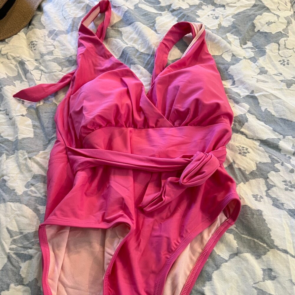 Pink Halter Swimsuit